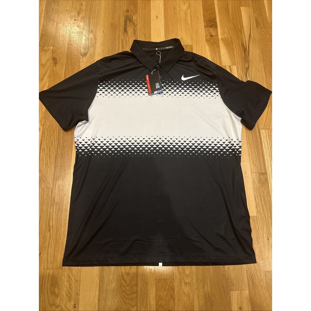 New Nike  Tiger Woods TW Mobility Majors Polo Shirt 833165-010 Size XL.‎ NWT